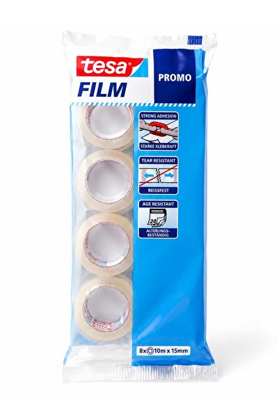 Home Tesa Film διαφανής αυτοκόλλητη ταινία, Σετ Άνω-Κάτω με 8 ρολά