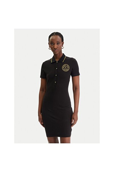 VERSACE JEANS COUTURE Rochie de zi cu zi pentru femei 80HAOT03 CJ01T Negru