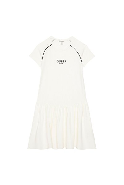 Guess Rochie de zi cu zi pentru fete J6RK02KCY62 Albă