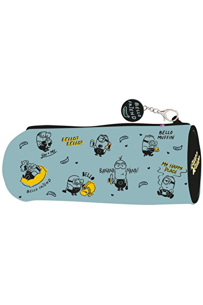Beniamin , Penar tub/etui din poliester cu imprimeu Minionki si breloc metali...