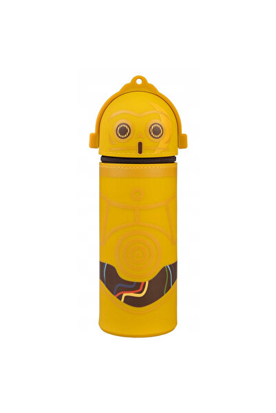 GRUPO ERIK Etui Star Wars C-3PO, design tip tuba, cauciuc rezistent, 18x9x9 cm