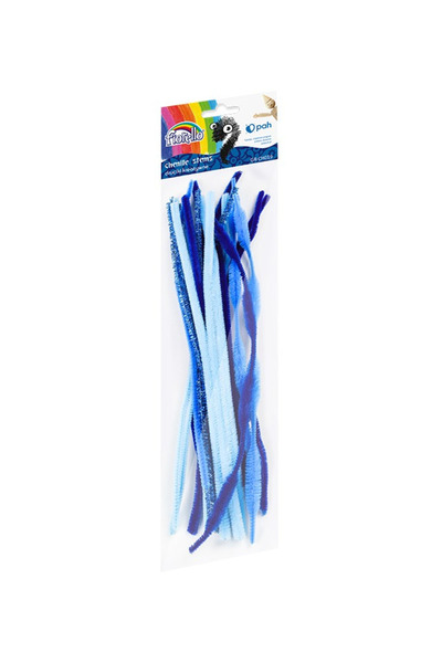 Fiorello Accesorii creatie GR-CH019, sarma plusata albastru, 30 cm, 20 bucati...