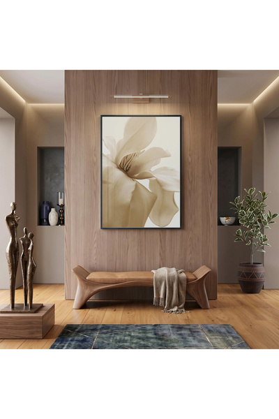 KOLAJTASARIM Αξεσουάρ σαλονιού Magnolya Hot Beige Μονόχρωμο Μαύρο Μεταλλικό Π...