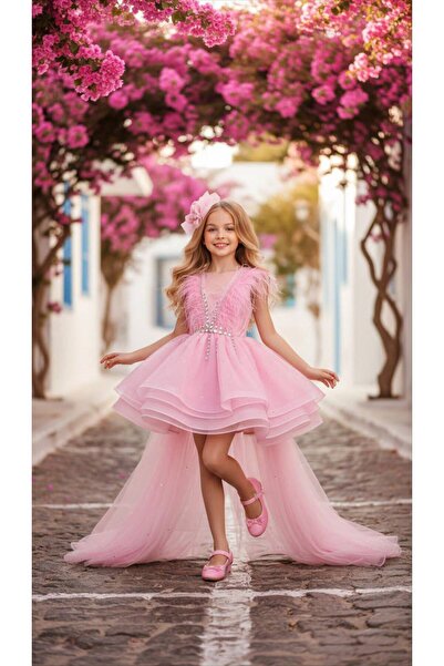 KOKOŞ BEBEK Princess Dress with Detachable Tail and Buckle - Ages 4/14 - 31766