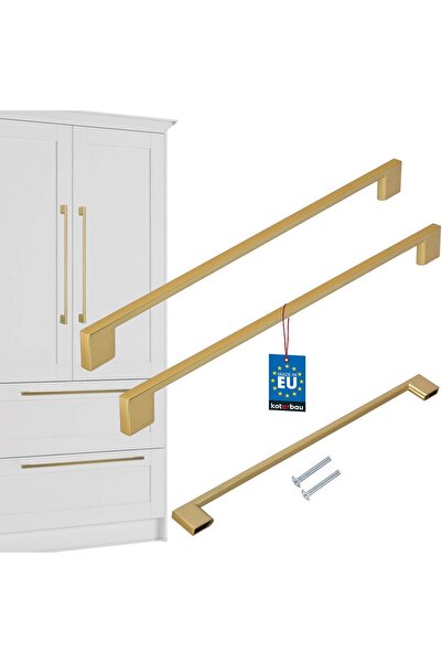 KOTARBAU Mâner pentru mobilier de bucătărie Clasic Modern Alungit Auriu Mat D...