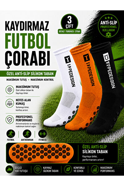 Shuttle Park 3 Pairs Unisex Special Series White Black Orange Anti Slip Non S...