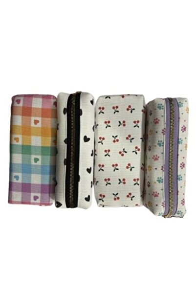 UNICUS Figured Canvas Pen Bag Uncs-1007 Mixed - 1 Piece