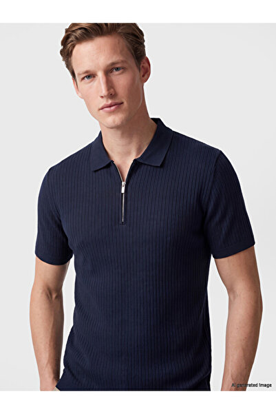 LC Waikiki Men's T-Shirt with a Turn-Down Roba Collar for Style Enthusiasts f...
