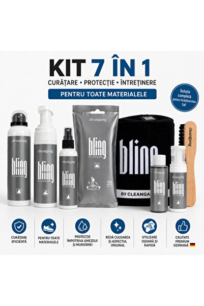OEM Cleangang 7-σε-1 Επαγγελματικό Σετ Καθαρισμού Παπουτσιών – Αφρός Καθαρισμ...