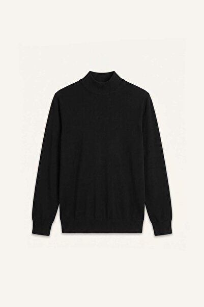 DeFacto Regular Fit Turtleneck Black Knitwear Sweater A5282Ax26Au