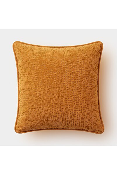 Lidoma Home "Grid" Textured Throw Pillow Cover - 45X45 - Mustard