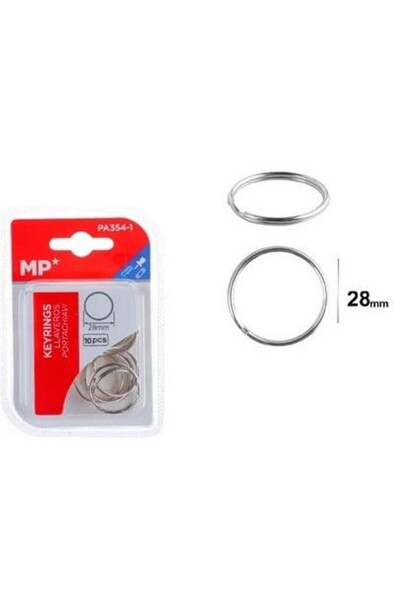 OEM Brelocuri MP Main Paper set 10 piese metalice multicolor 28mm