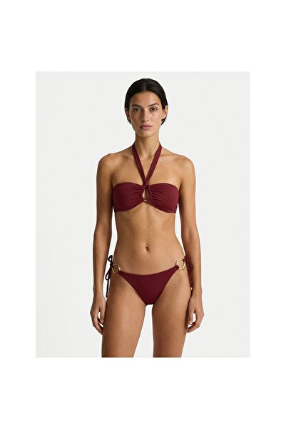 Guess Top de bikini pentru femei E6GJ15KF590 Bordeaux