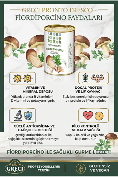 ProntoFresco Sotelenmiş Dilimlenmiş Porçini Bolet Mantarı Konservesi 800 Gr.