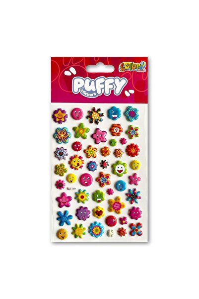 Penmate Stickere decorative puffy flori multicolor 11x20.5cm