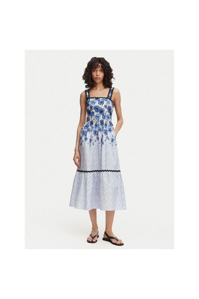 French Connection Rochie de vară pentru femei 719T7 Albastru