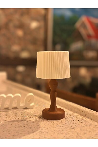 Velzade Home 3D Baskı Dekoratif Mini Abajur Obje | Modern Masa Üstü Dekoru | ...