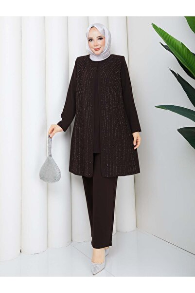 ESLEMNUR 2-piece pants set with rain stone