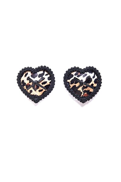 Comfort Καλύμματα θηλών σε σχήμα καρδιάς με animal print - Λεοπάρ 73-25034