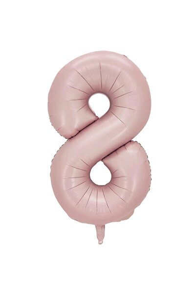 OEM Balon folie cifra 8, roz pal, 101 cm