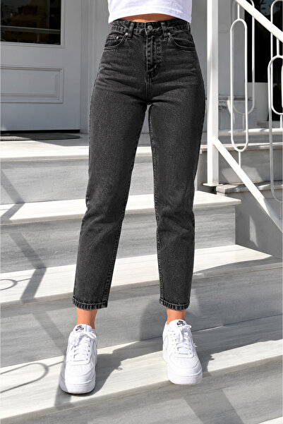 sion jeans Black Snow Wash Smoked Daily Comfortable Wear New Season Mom Jeans...