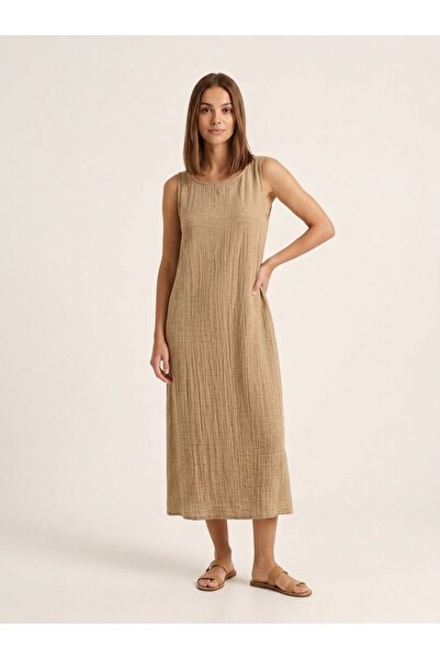 Enhitbaby Udenya Terra Yarn Dyed Double Layer Muslin Dress |   100% Cotton