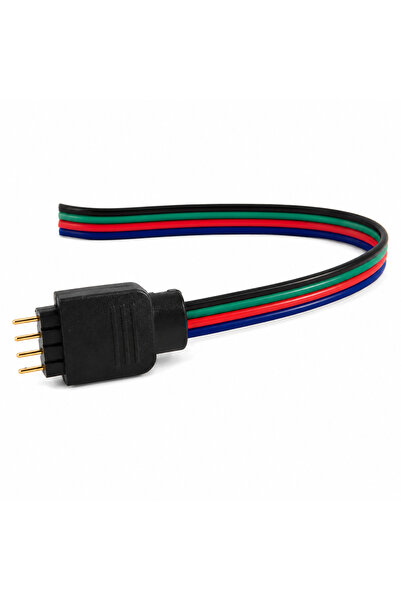 Ledarmy 4 Pin Erkek RGB LED Soketli Kablo 10cm Lehimsiz Bağlantı Kablosu RGB ...