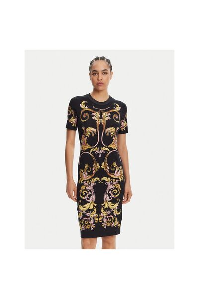 VERSACE JEANS COUTURE Rochie de zi cu zi pentru femei 78HAO9P9 JS466 Negru