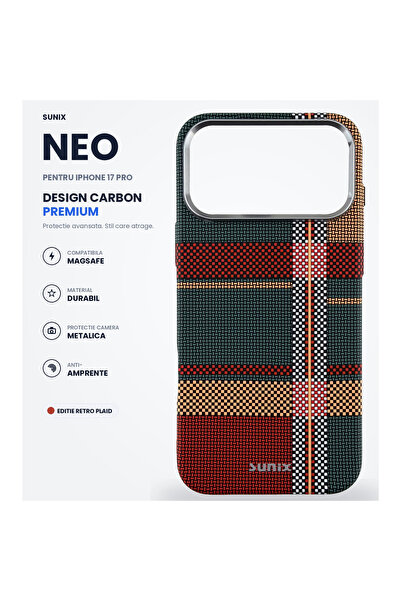 Sunix Neo Case for iPhone 17 Pro, MagSafe Compatible, Premium Carbon Design, ...