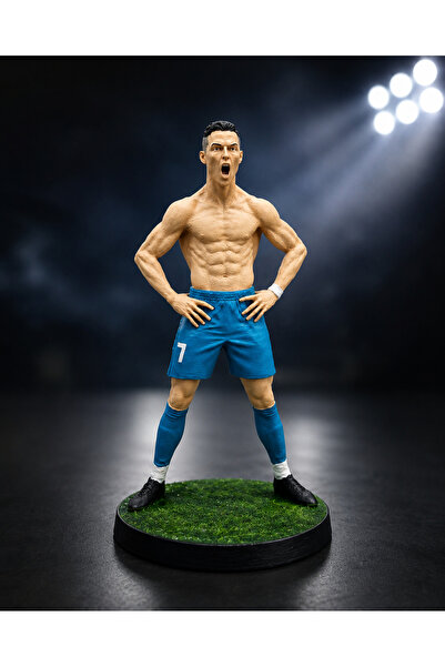 Genel Markalar Ronaldo Şampiyon Pozu Futbolcu Figürü – 3D Dekoratif Heykel | ...