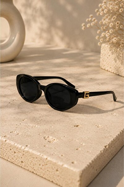 PURE BERRY Uv400 Protection Cat Model Black Sunglasses