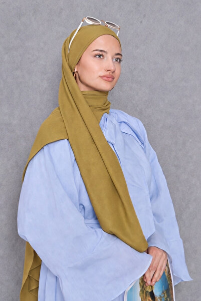 Şehr-i Şal İstanbul Women's Shawl Cotton-Like Non-Ironing Shawl 75X190 cm