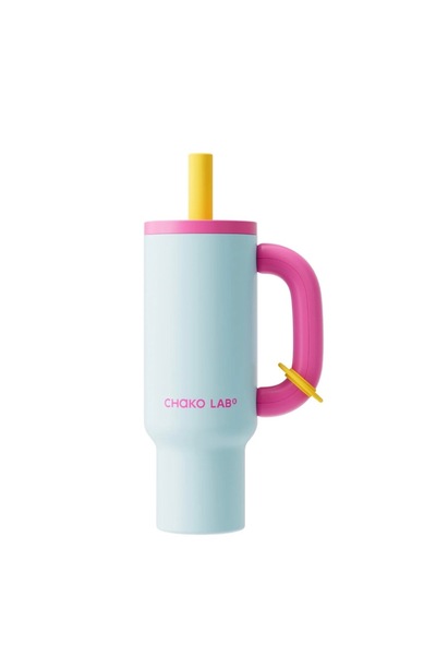 CHAKO LAB Bawang Cup Stainless Steel 316 Thermal Cup with Straw and Handle - ...