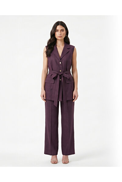 Marvella By Rasha Belted Vest & Pants Set