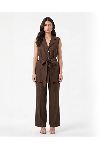 Marvella By Rasha Belted Vest & Pants Set