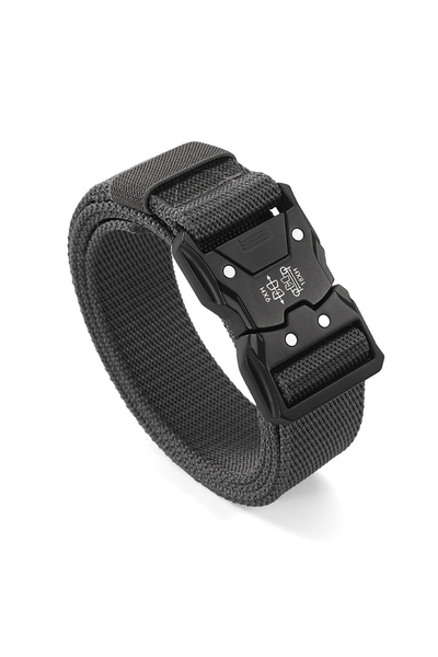 Choice GRAY New 1pcs Versatile Men's Tactical Belts - Durable, Adjustable Des...
