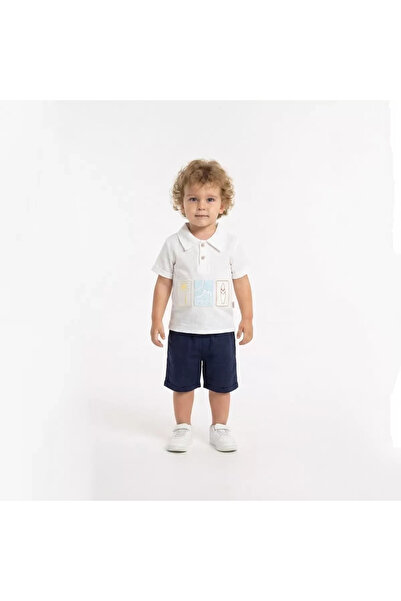 Generic Brand 1/5 Age Full Muslin Fabric Shirt Shorts Kids Set