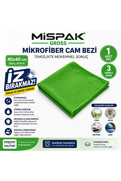 mispak İz Bırakmayan Mikrofiber Temizlik Bezleri-Sihirli Cam Bezi-Mutfak Bezi...