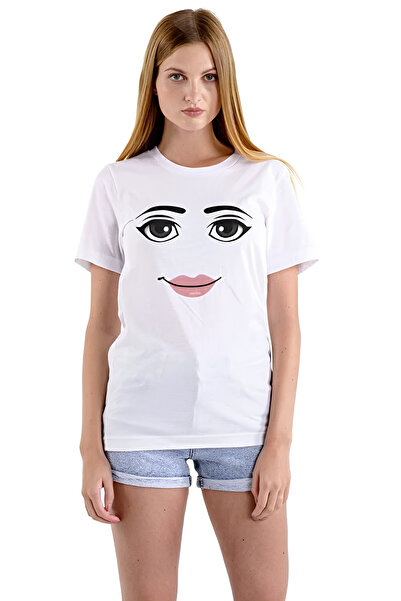 Face Man Tişört Beyaz Unisex Tshirt