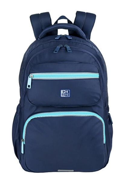 Oxford Rucsac bicolor, 2 compartimente, 25L, compartiment căptușit, albastru
