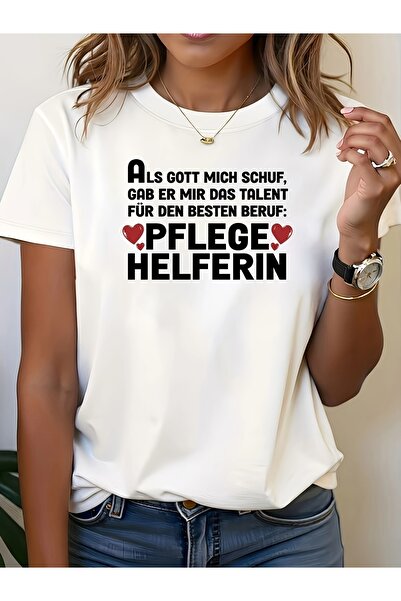 NOURAM Women'S T-Shirt, German God Created And Bestowed Upon Me The Talent to...