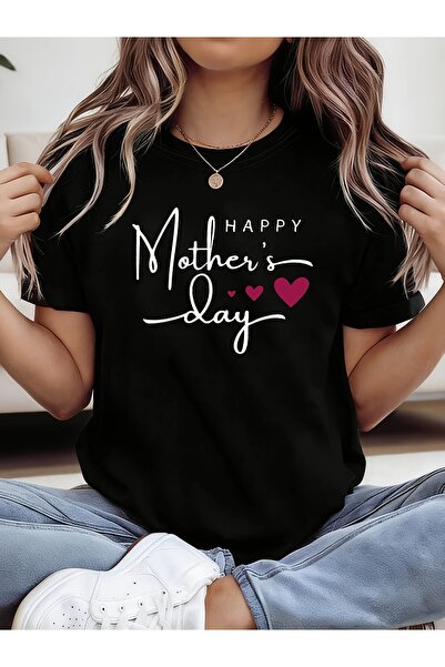 212Wear تي شيرت نسائي، يتميز بتصميم ملون على شكل قلب ناعم ورائع مع طباعة جراف...