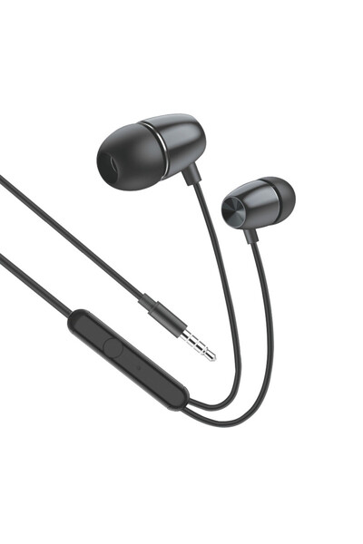 LEEWELLO EJ-031 Ενδοωτικά ακουστικά handsfree με βύσμα USB-C Μαύρο