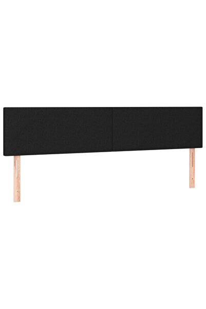 vidaxl Tăblii de pat, negru, 160x5x78/88 cm, textil