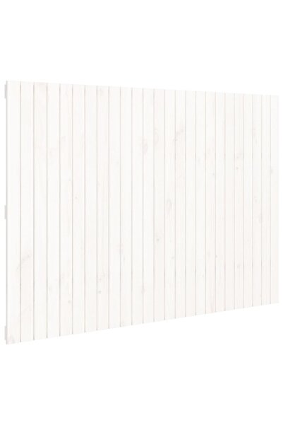 vidaxl Tăblie de pat pentru perete, alb, 159,5x3x110 cm lemn masiv pin