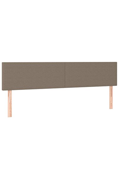 vidaxl Tăblii de pat, gri taupe, 180x5x78/88 cm, textil