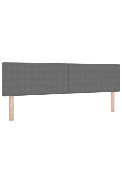 vidaxl Tăblie LED Manual Gri deschis 180 cm Țesătură din corduroy