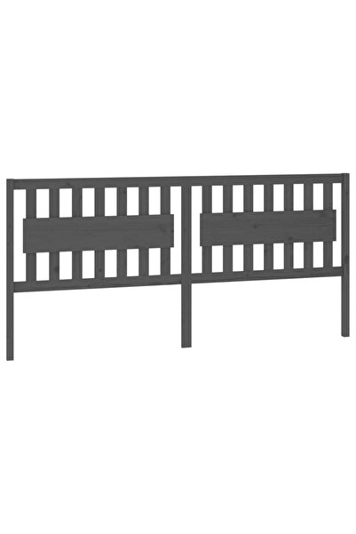 vidaxl Tăblie de pat, gri, 205,5x4x100 cm, lemn masiv de pin
