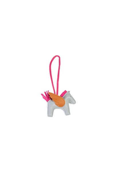 Posete Fagaras Keychain - Happy Horse - Gray, Women's Keychain Made of Genuin...