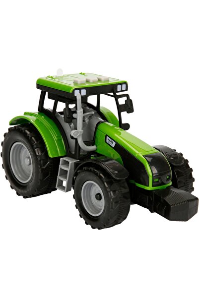Maxx Wheels Tractor verde cu lumini si sunete, Maxx Wheels, 18 cm